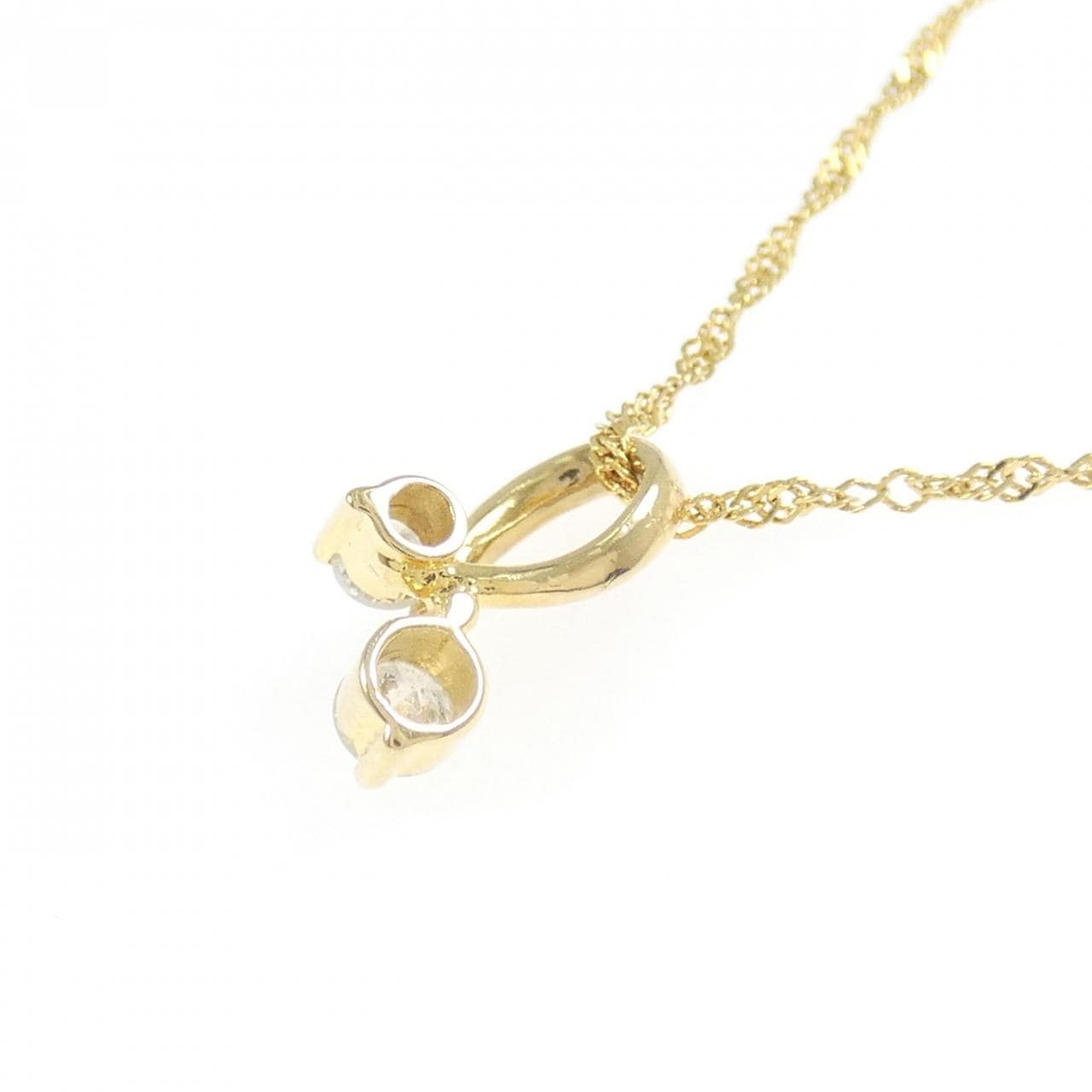 K18YG ダイヤモンド ネックレス 0.21CT