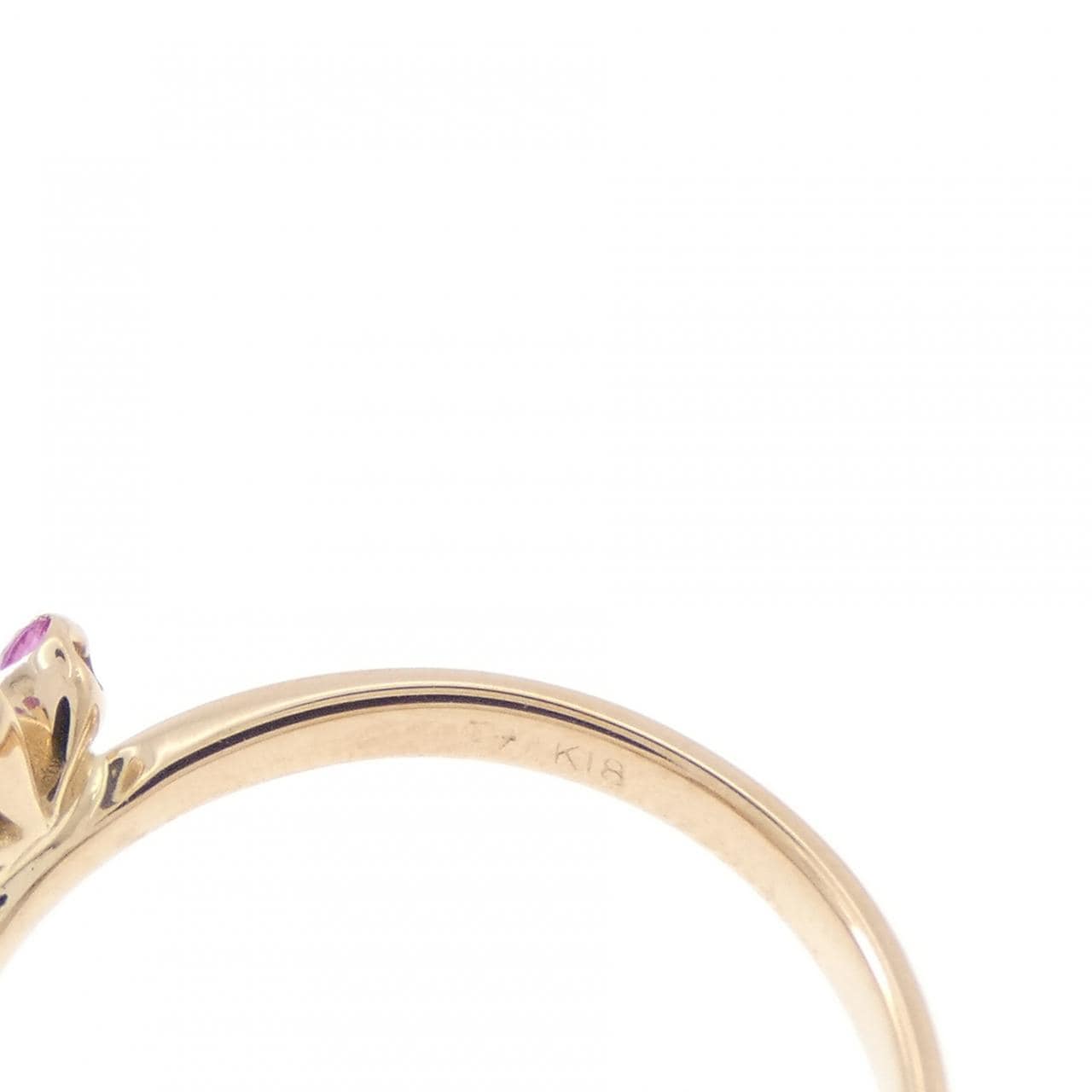 ポンテヴェキオ フラワー サファイヤ リング 0.24CT