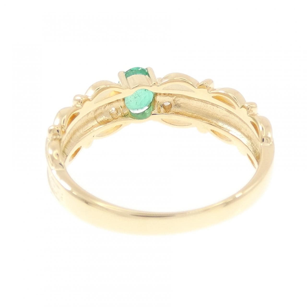 K18YG エメラルド リング 0.25CT