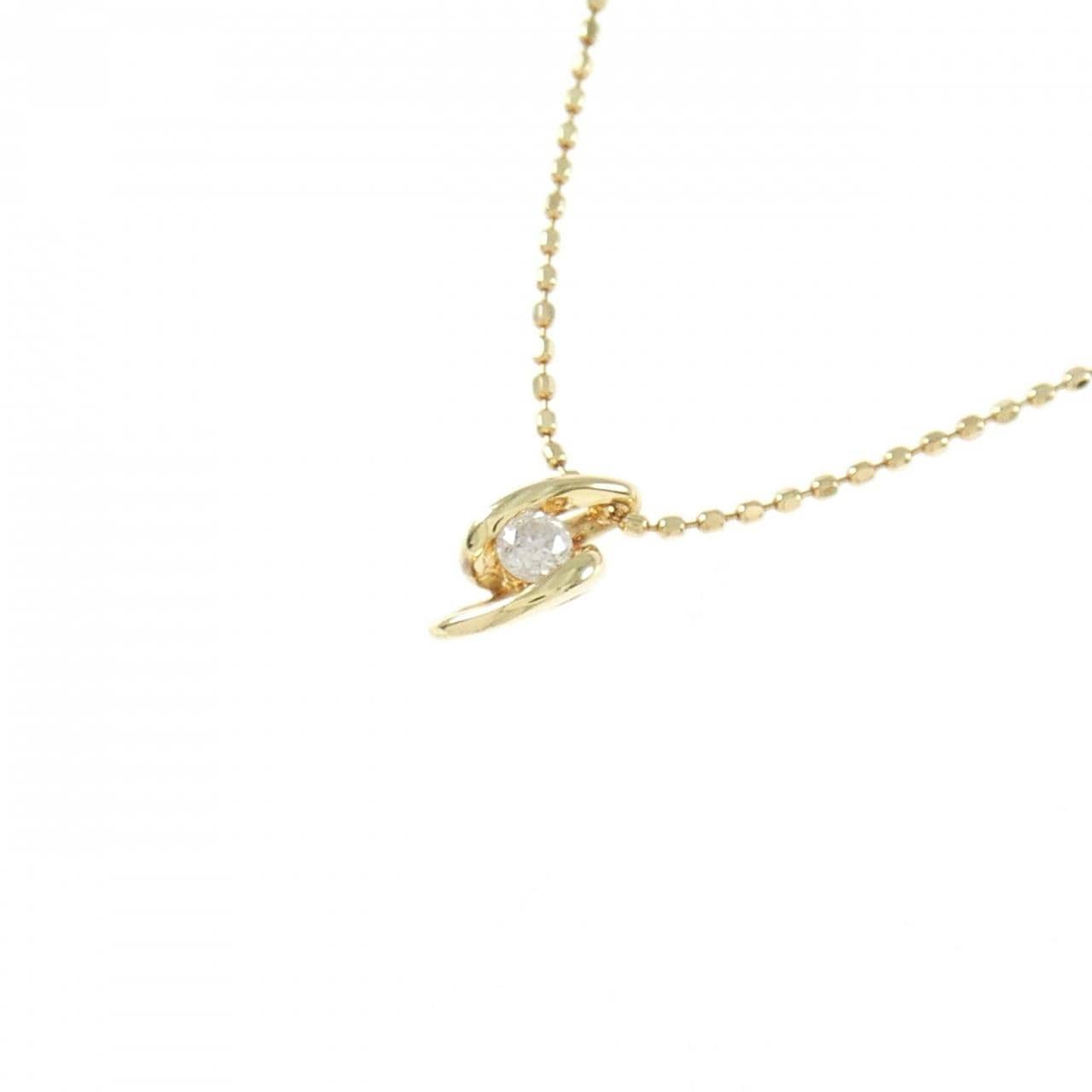 K18YG ダイヤモンド ネックレス 0.06CT
