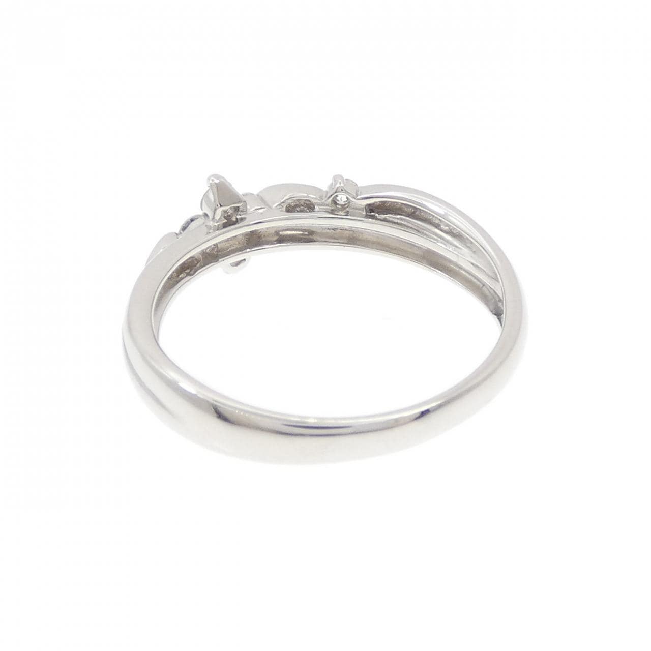 PT900 フラワー ダイヤモンド リング 0.20CT