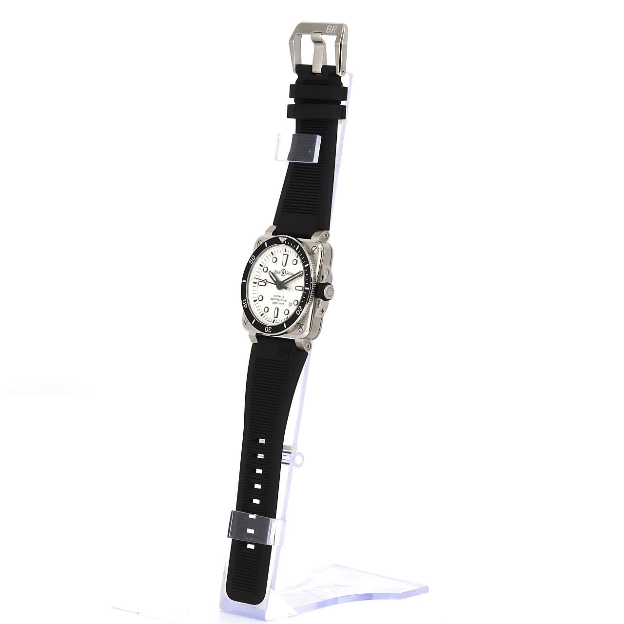 【新品】ベル&ロス BR03-92ダイバーホワイト BR0392-D-WH-ST/SRB SS 自動巻