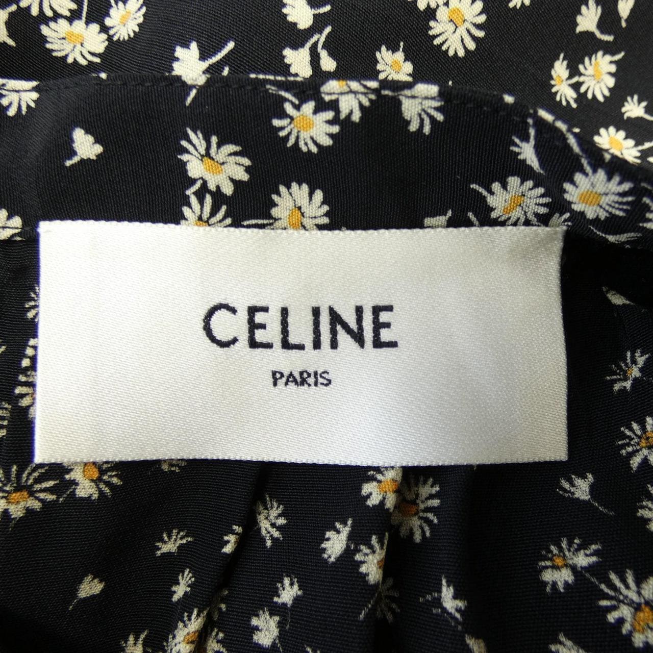 セリーヌ CELINE フォークボタンプラケット付きミディドレス 2R091564D ワンピース