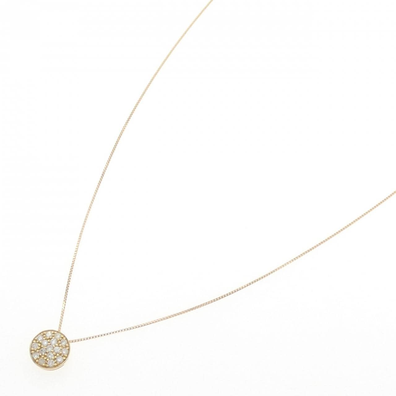 K18YG 密镶钻石项链 0.20CT