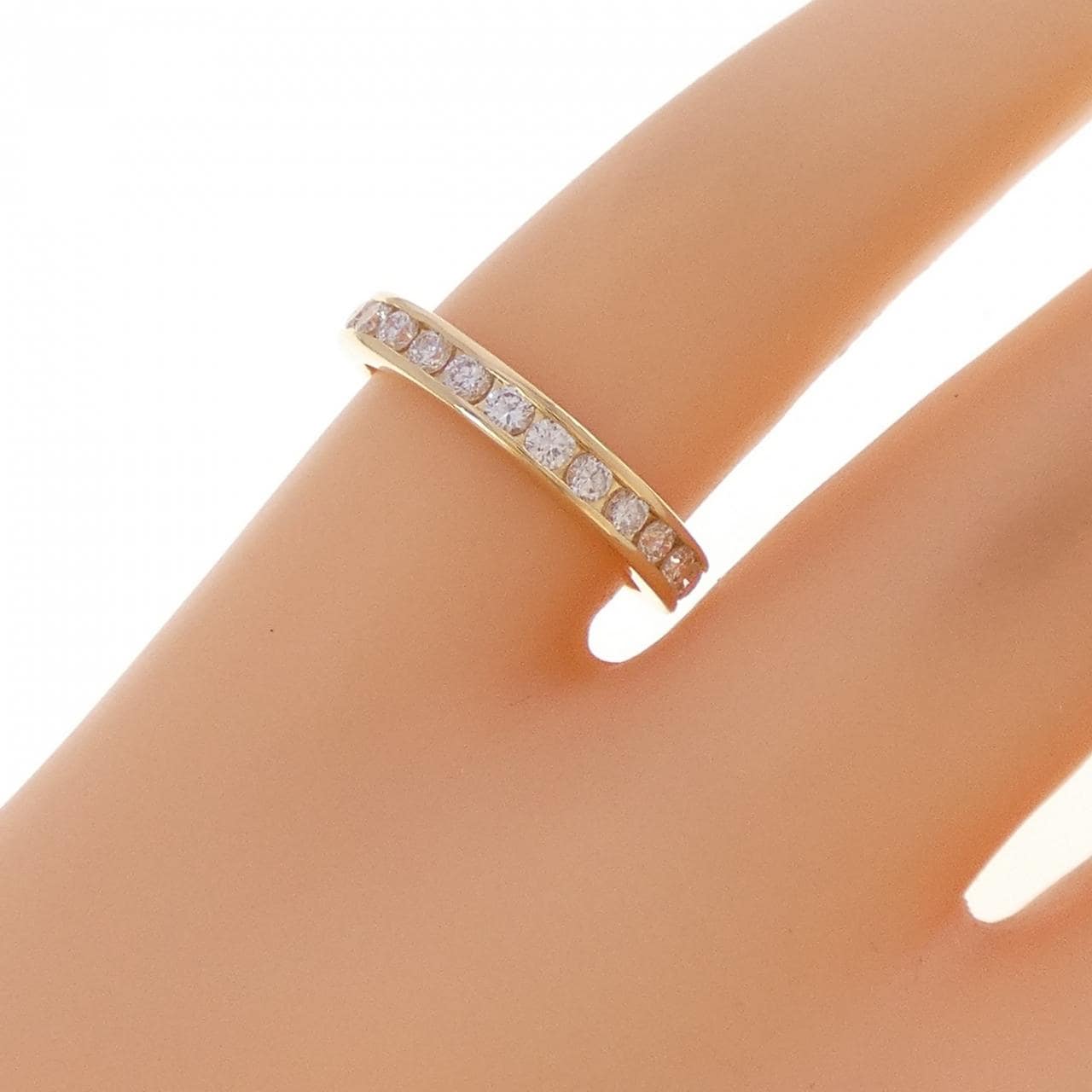 【リメイク】K18YG ダイヤモンド ピンキーリング 0.30CT