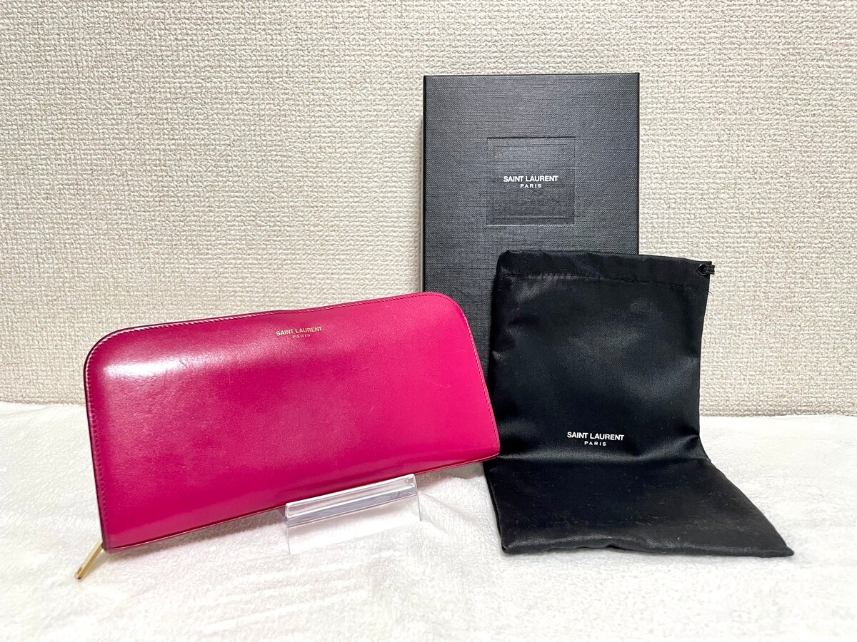 SAINT LAURENT サンローラン 長財布 ピンクのフリマ商品 | KANTE