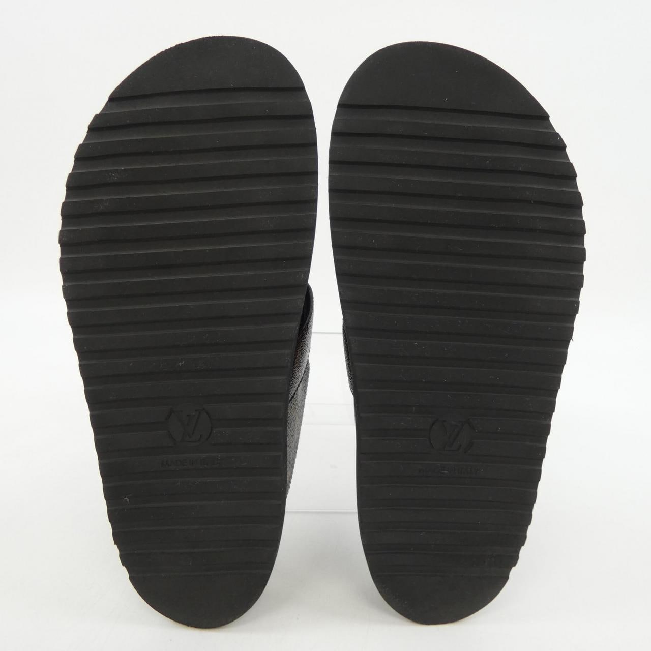 ルイヴィトン LOUIS VUITTON パテントモノグラムキャンパス LV コージーライン サンダル