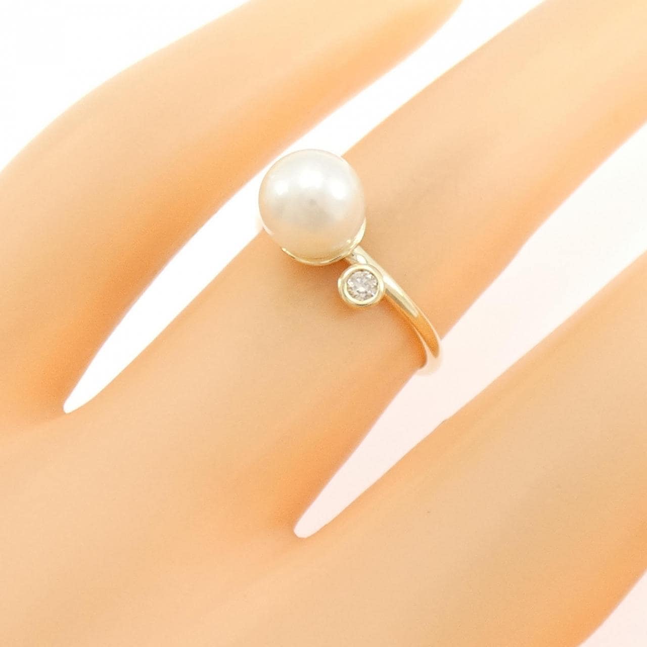 K10YG アコヤパール リング 6.9mm