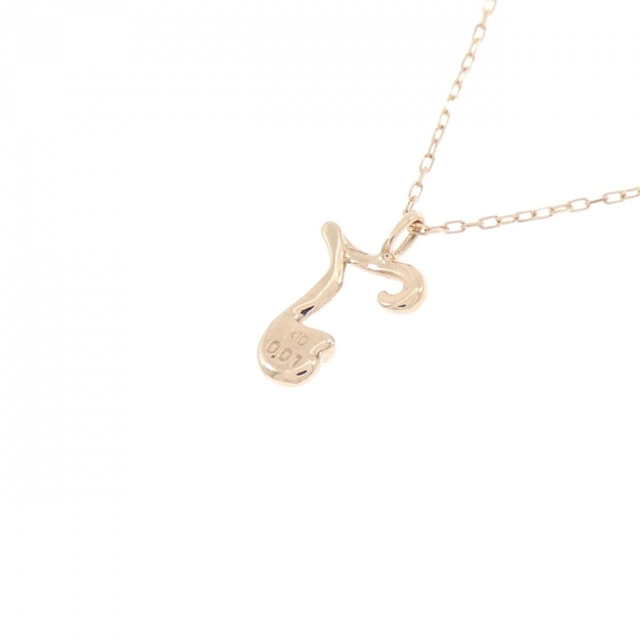 K10PG ダイヤモンド ネックレス 0.01CT