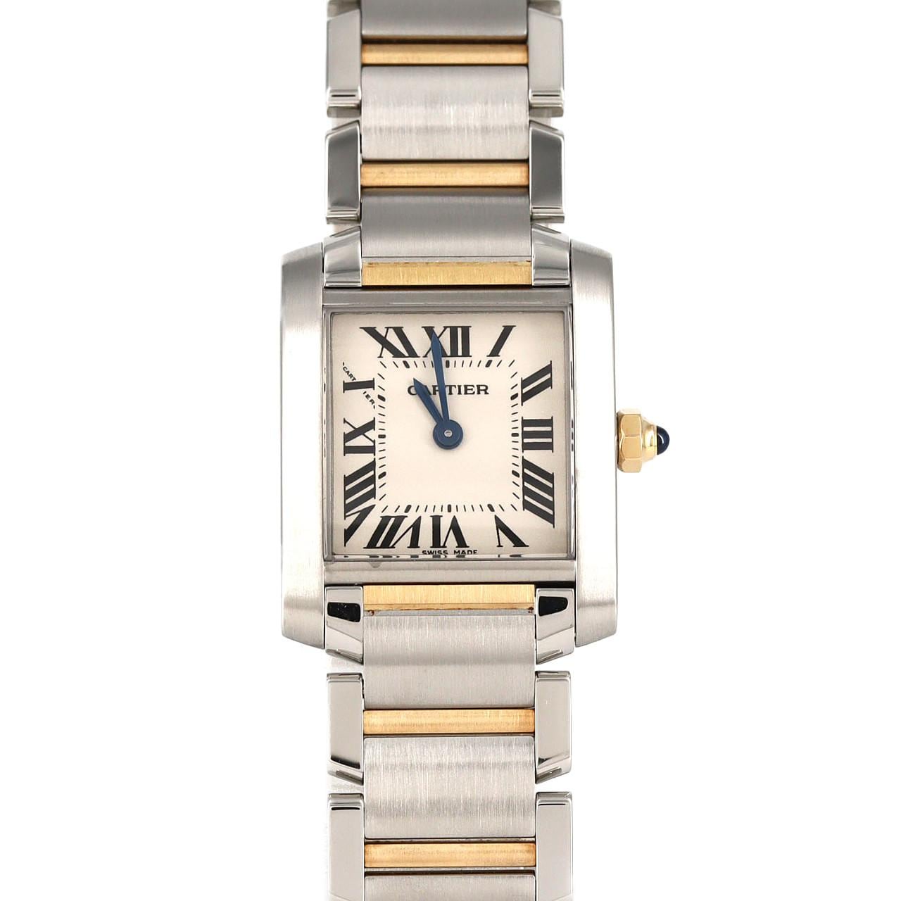 カルティエ タンクフランセーズSM コンビ W51007Q4 SSxYG クォーツ