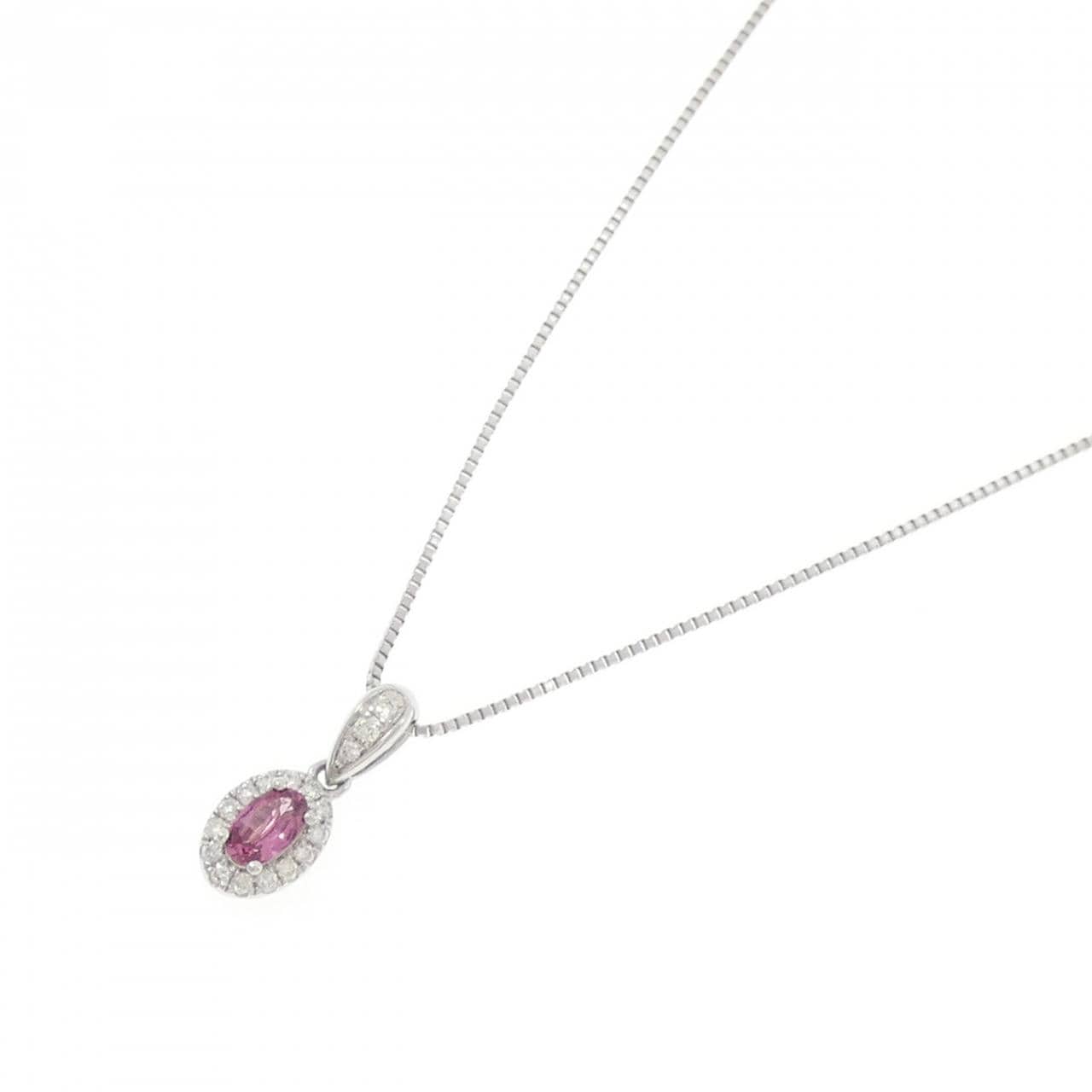 PT950/PT850尖晶石项链 0.28CT