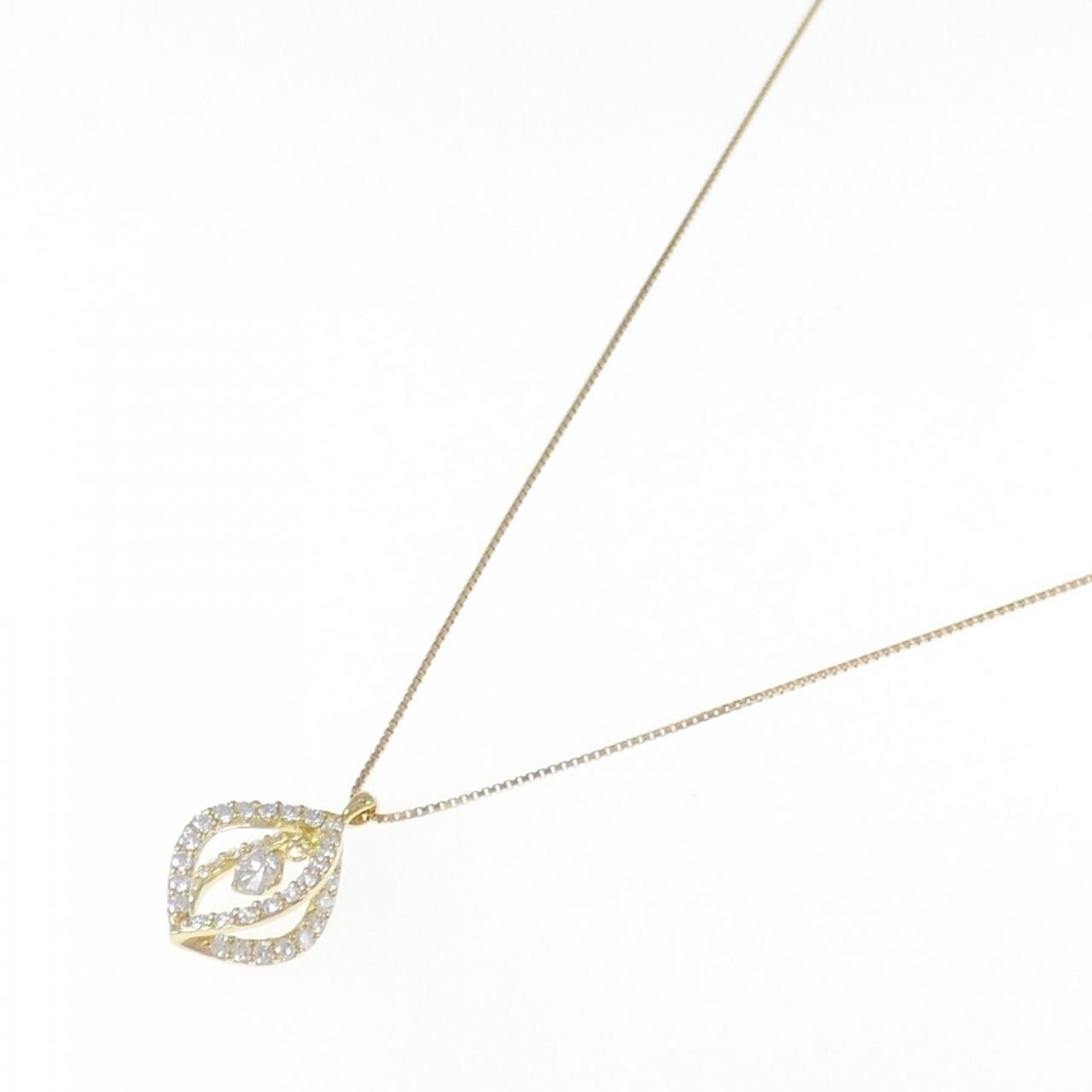 [BRAND NEW] K18YG Diamond Necklace 0.202CT E SI2 Good