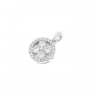 750WG ダイヤモンド ペンダント 0.30CT