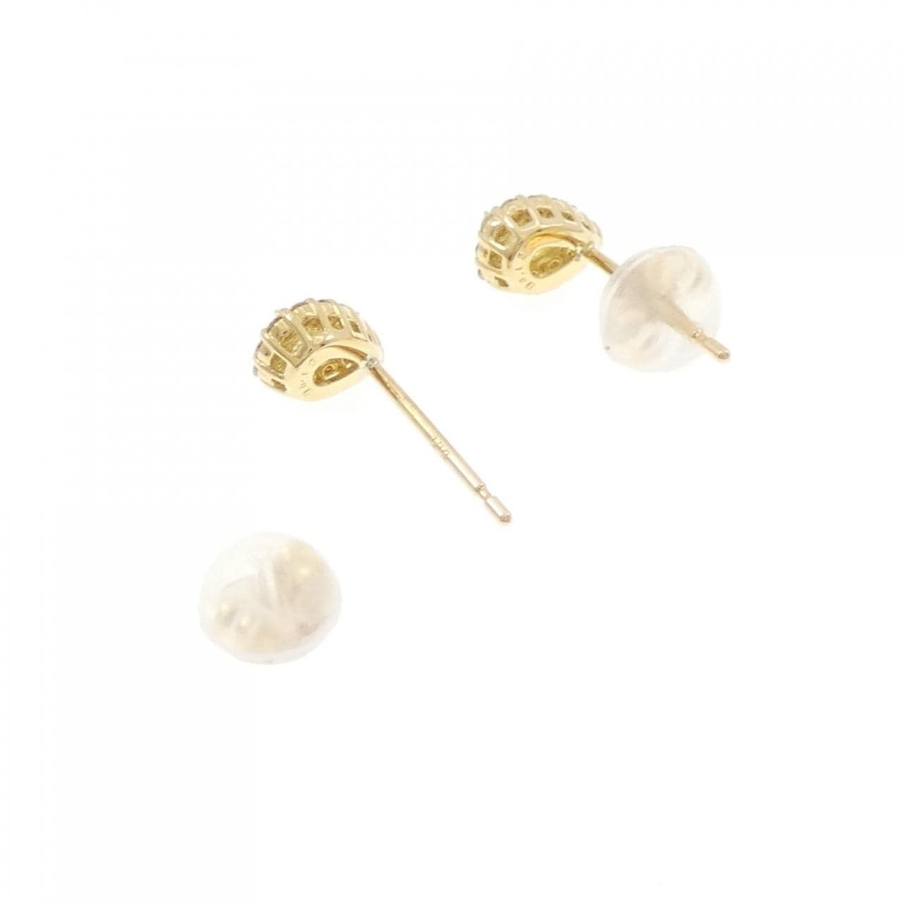 【新品】K18YG ダイヤモンド ピアス 0.24CT