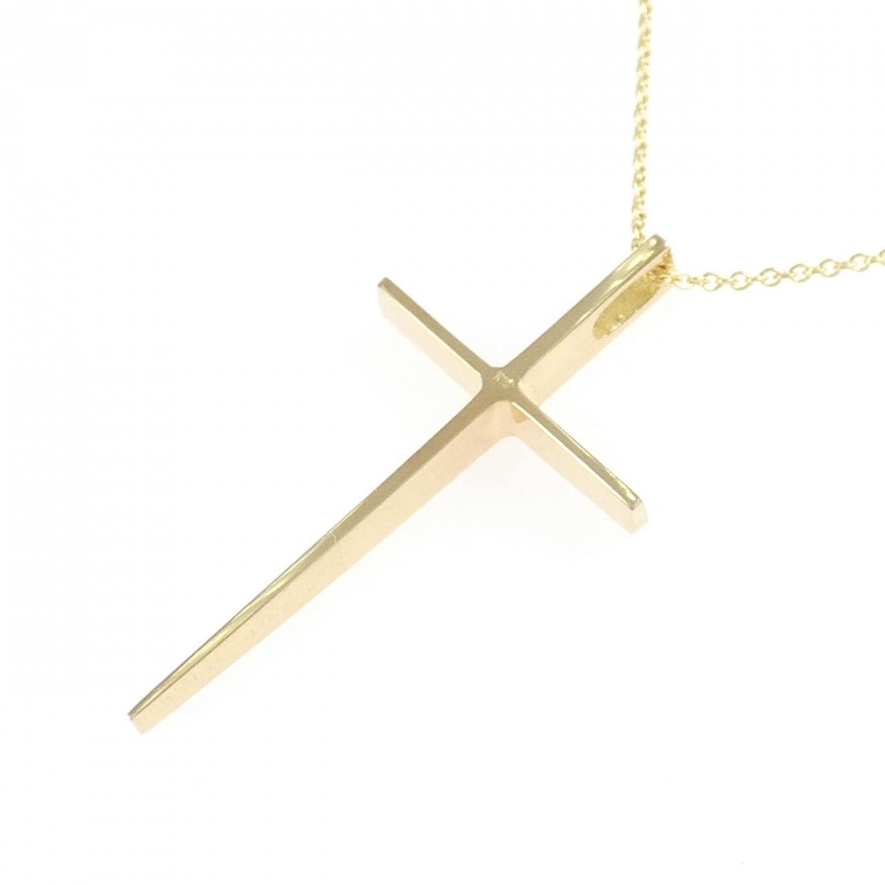 K18YG/750YG十字架項鏈