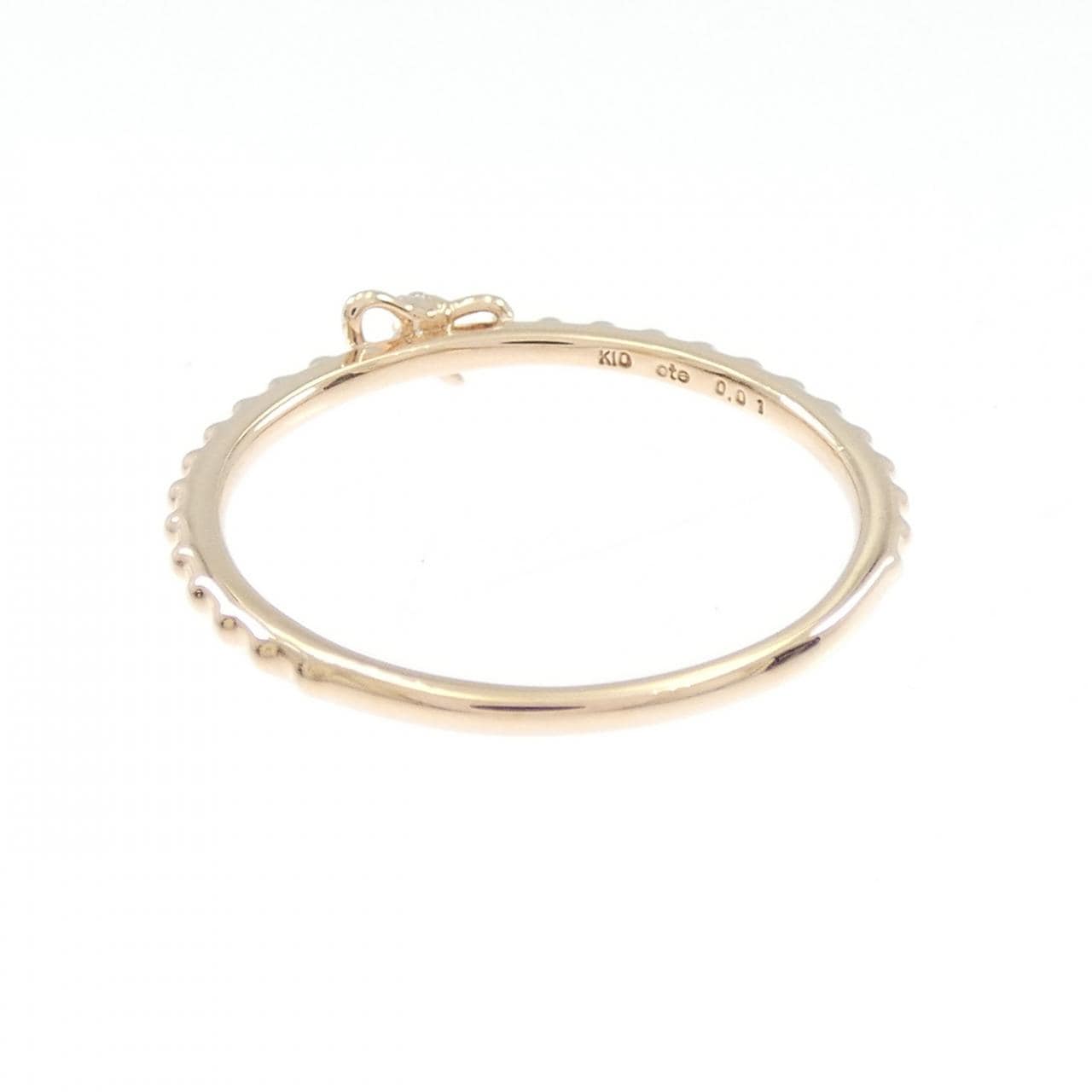 エテ リボン ダイヤモンド リング 0.01CT