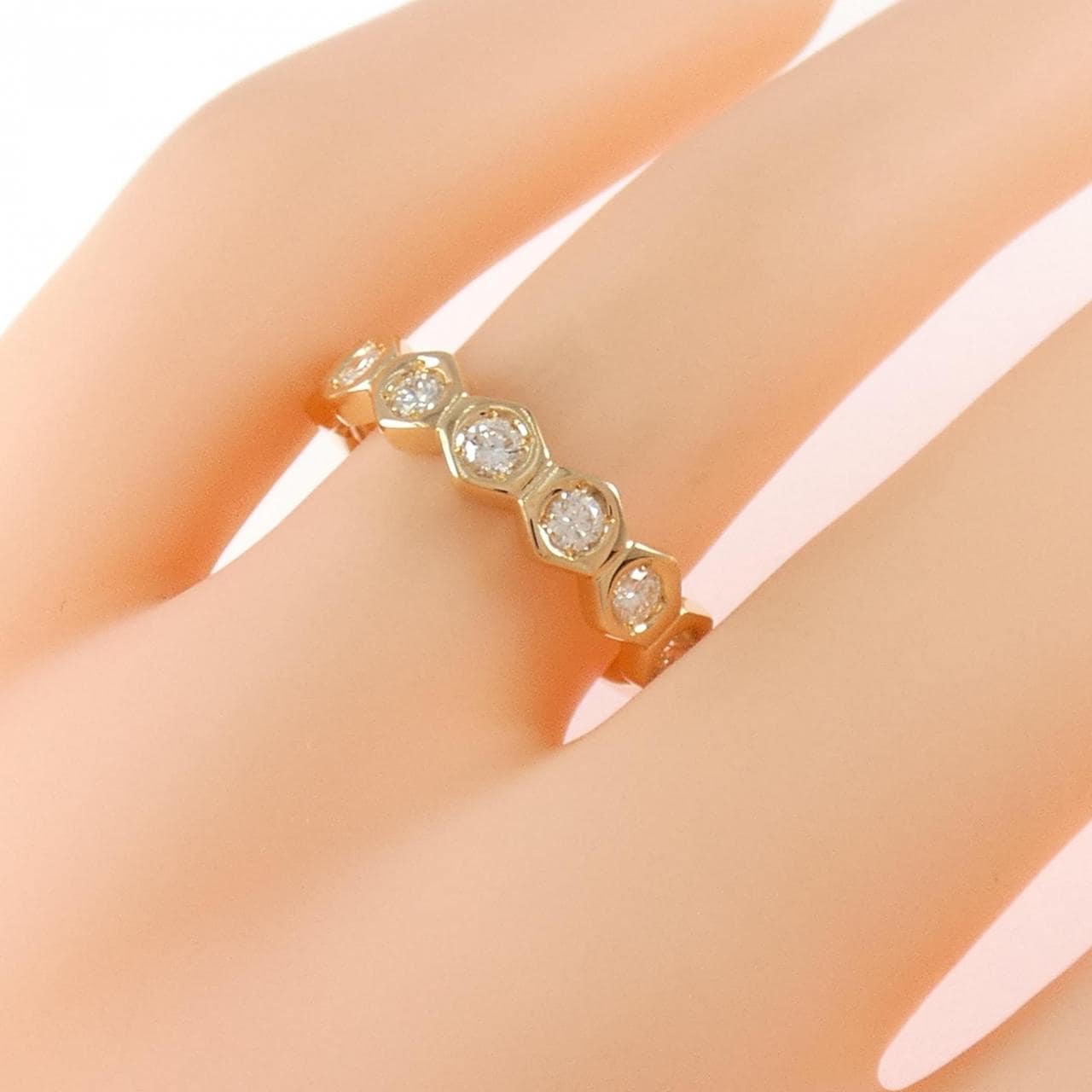 K18PG ダイヤモンド リング 0.40CT