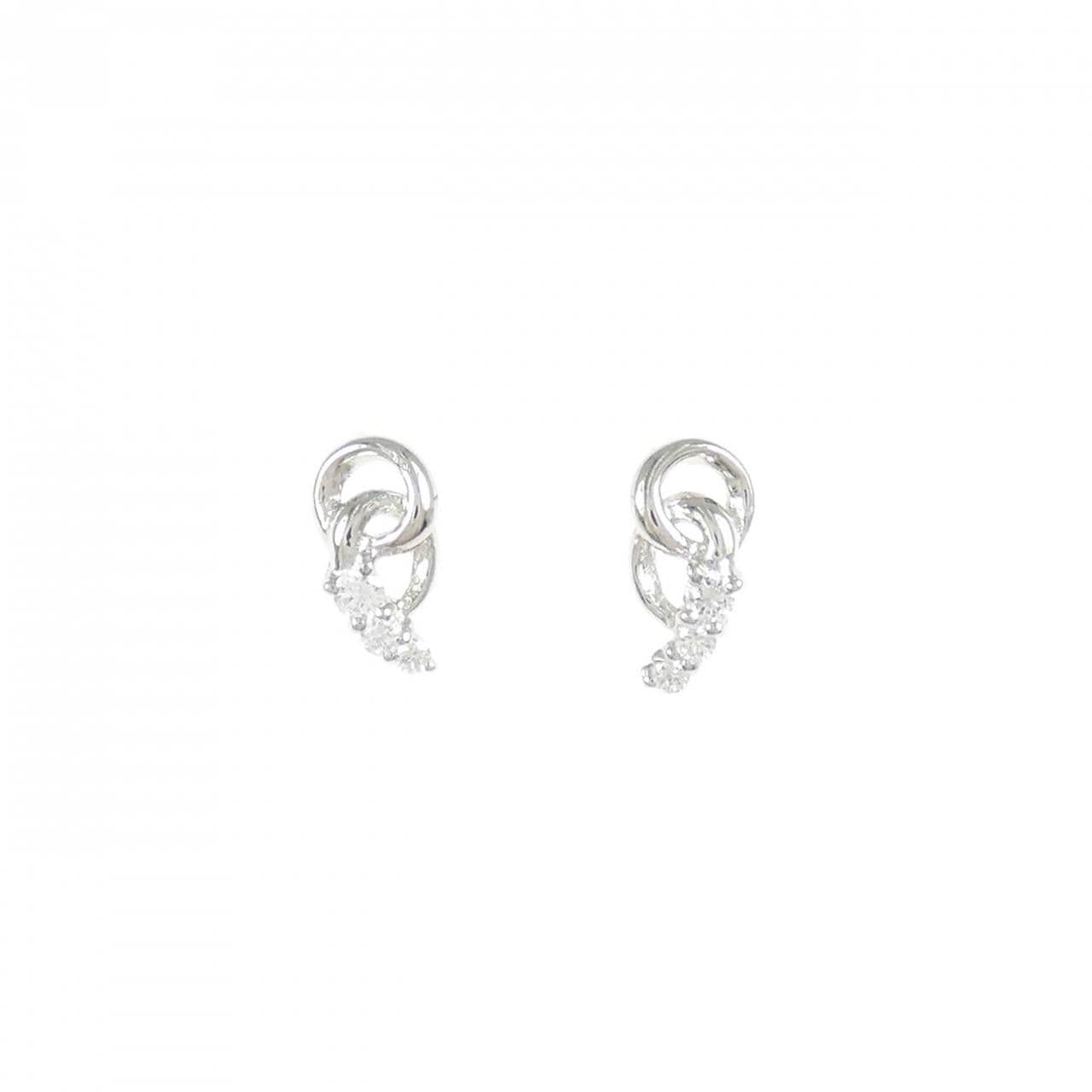 PT900 ダイヤモンド ピアス