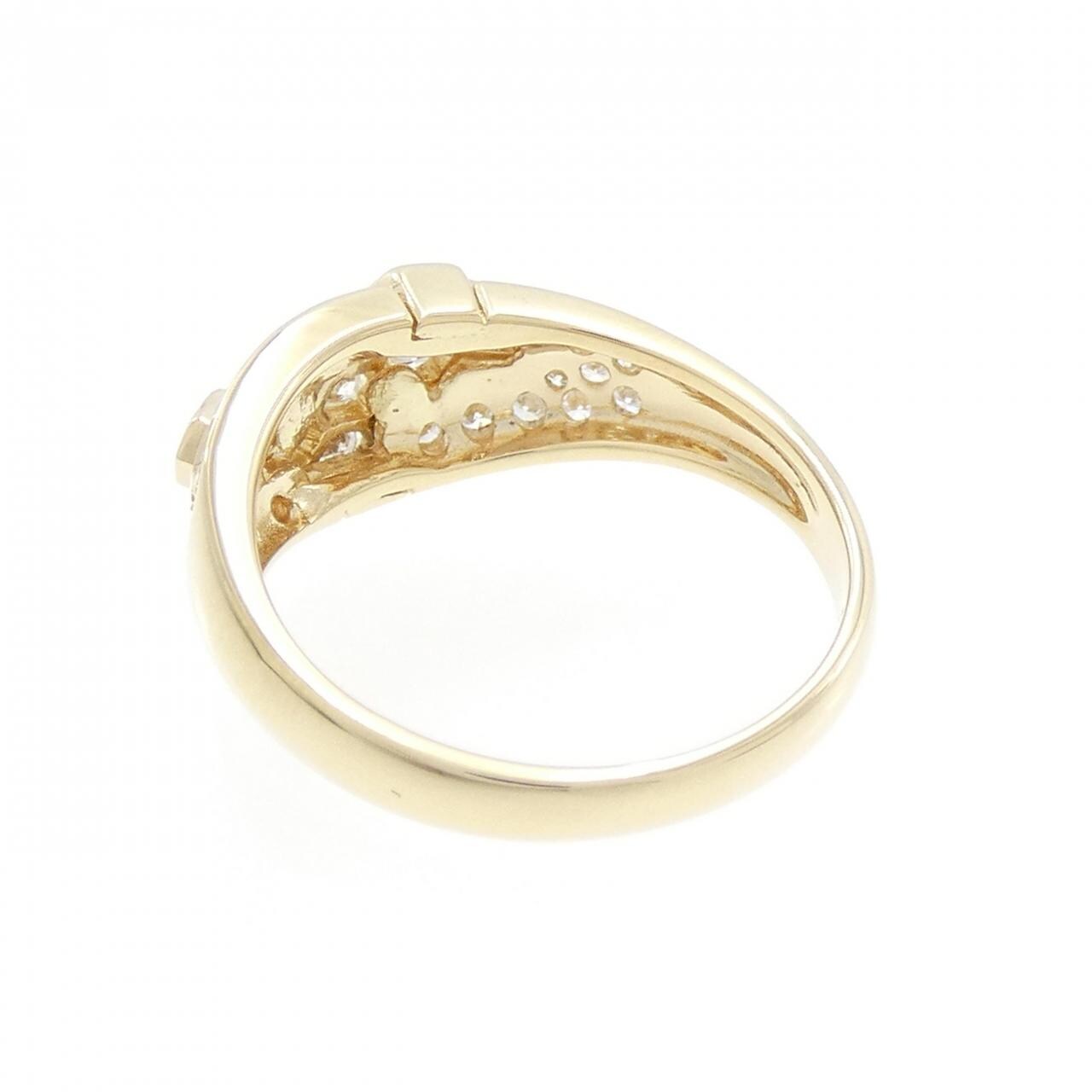 K18YG ダイヤモンド リング 0.37CT
