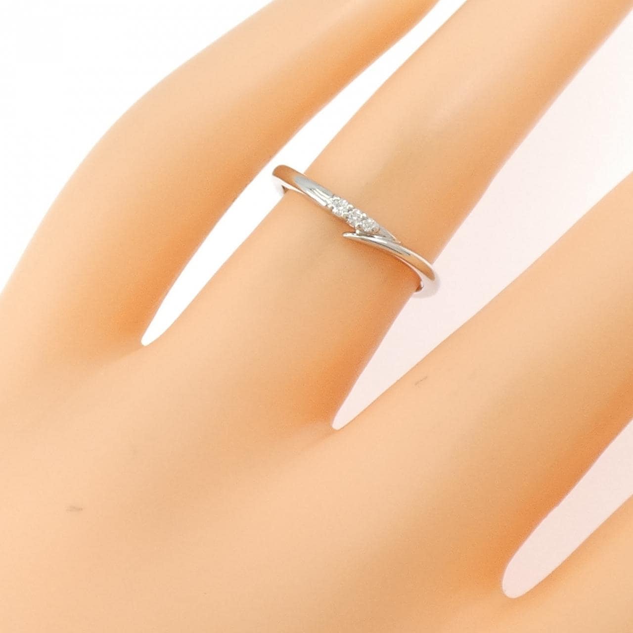 PT950 ダイヤモンド リング 0.02CT