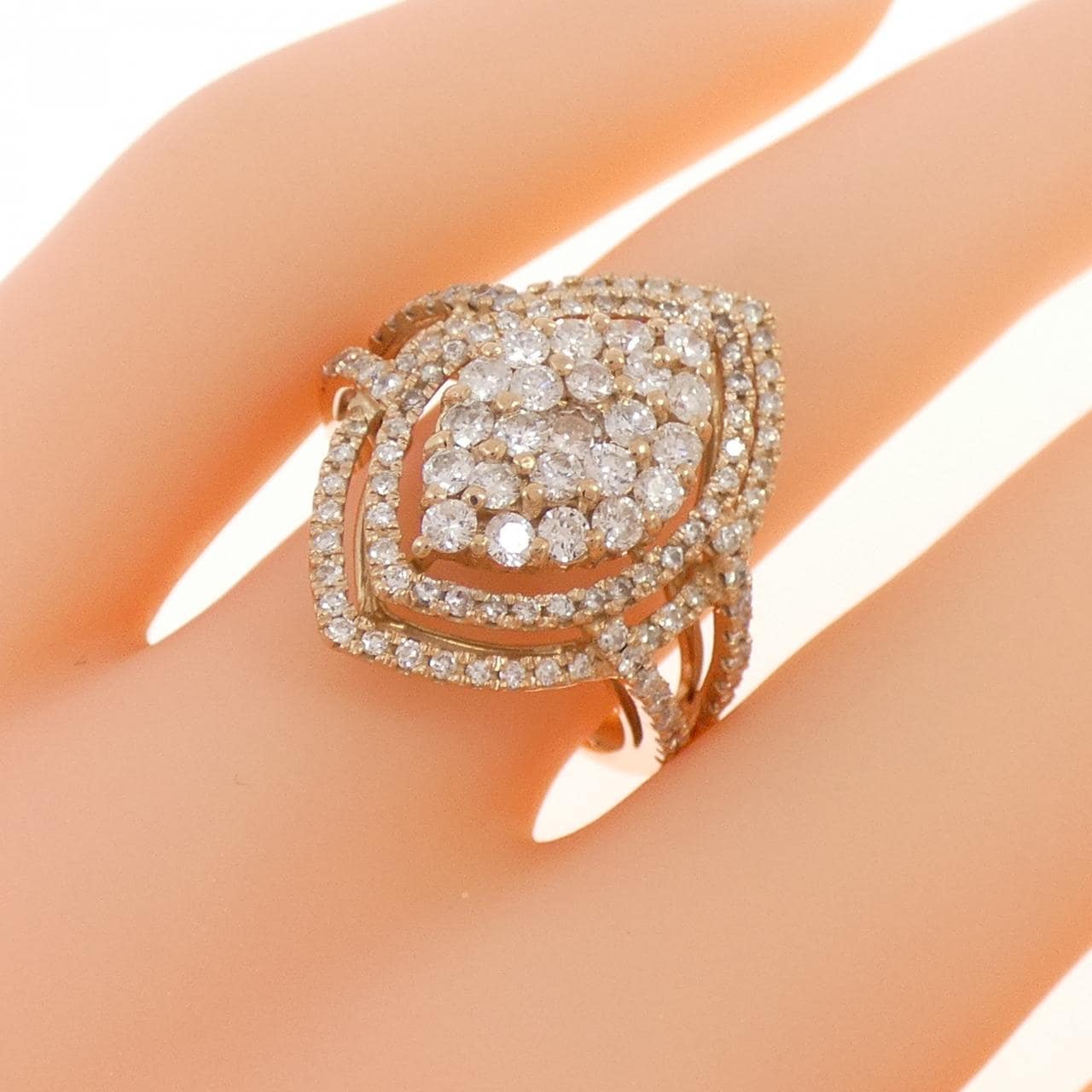 K18PG ダイヤモンド リング 1.13CT