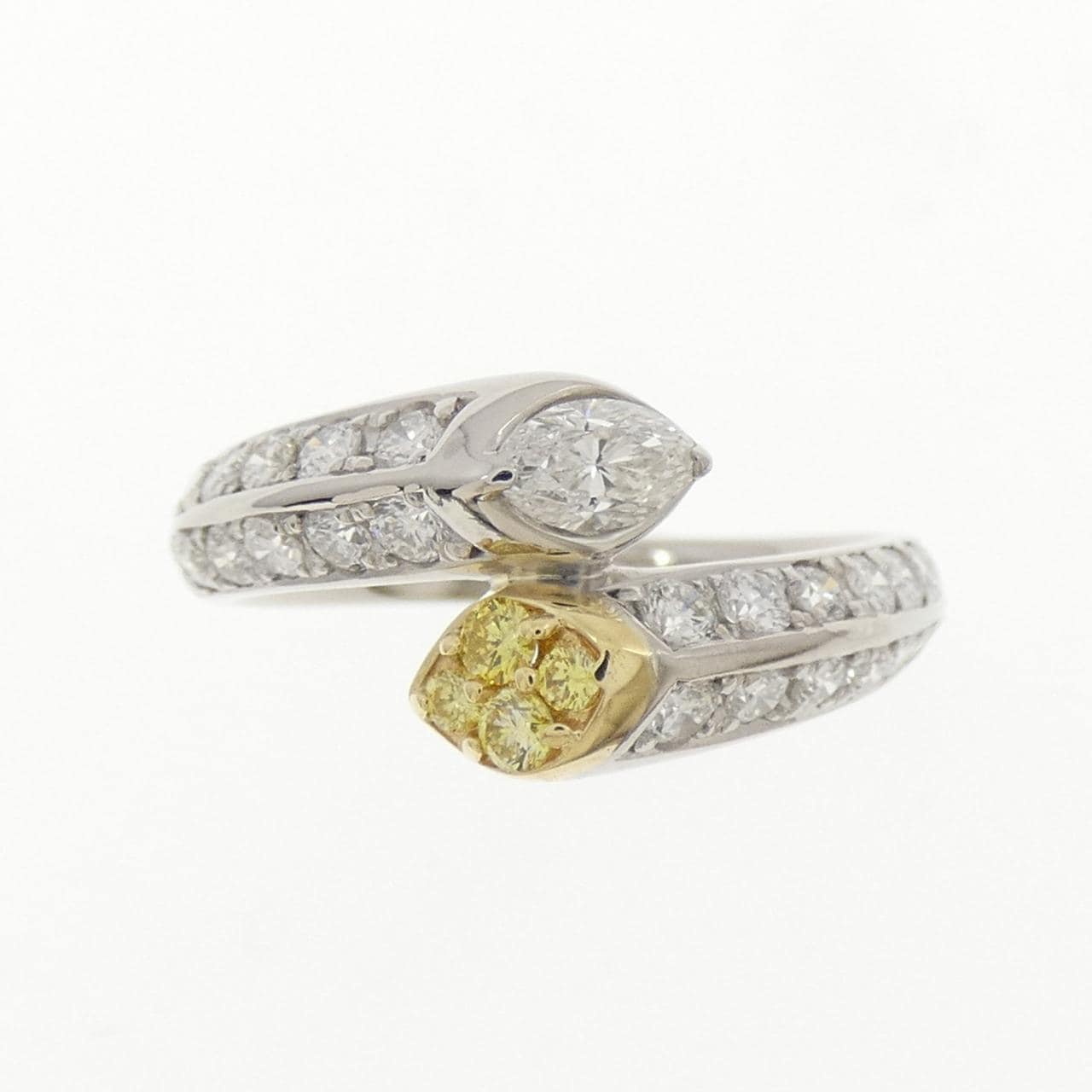 PT900/K18YG ダイヤモンド リング 1.07CT