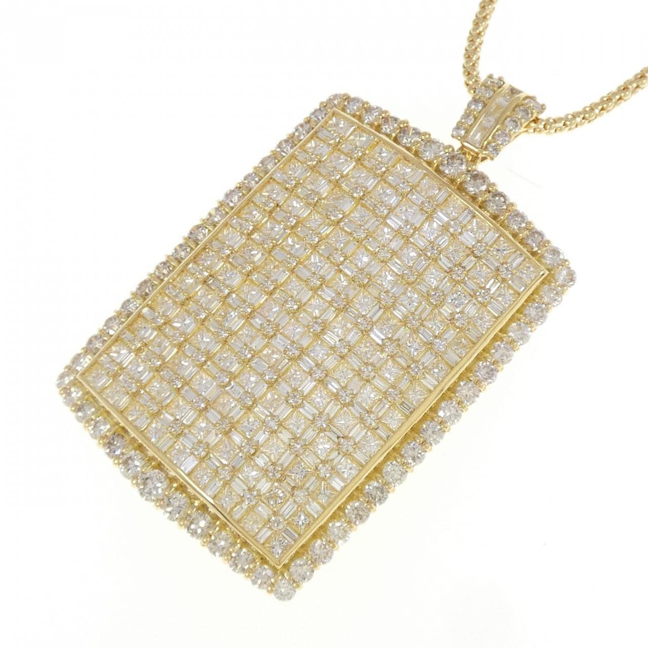 【新品】K18YG ダイヤモンド ネックレス 10.00CT