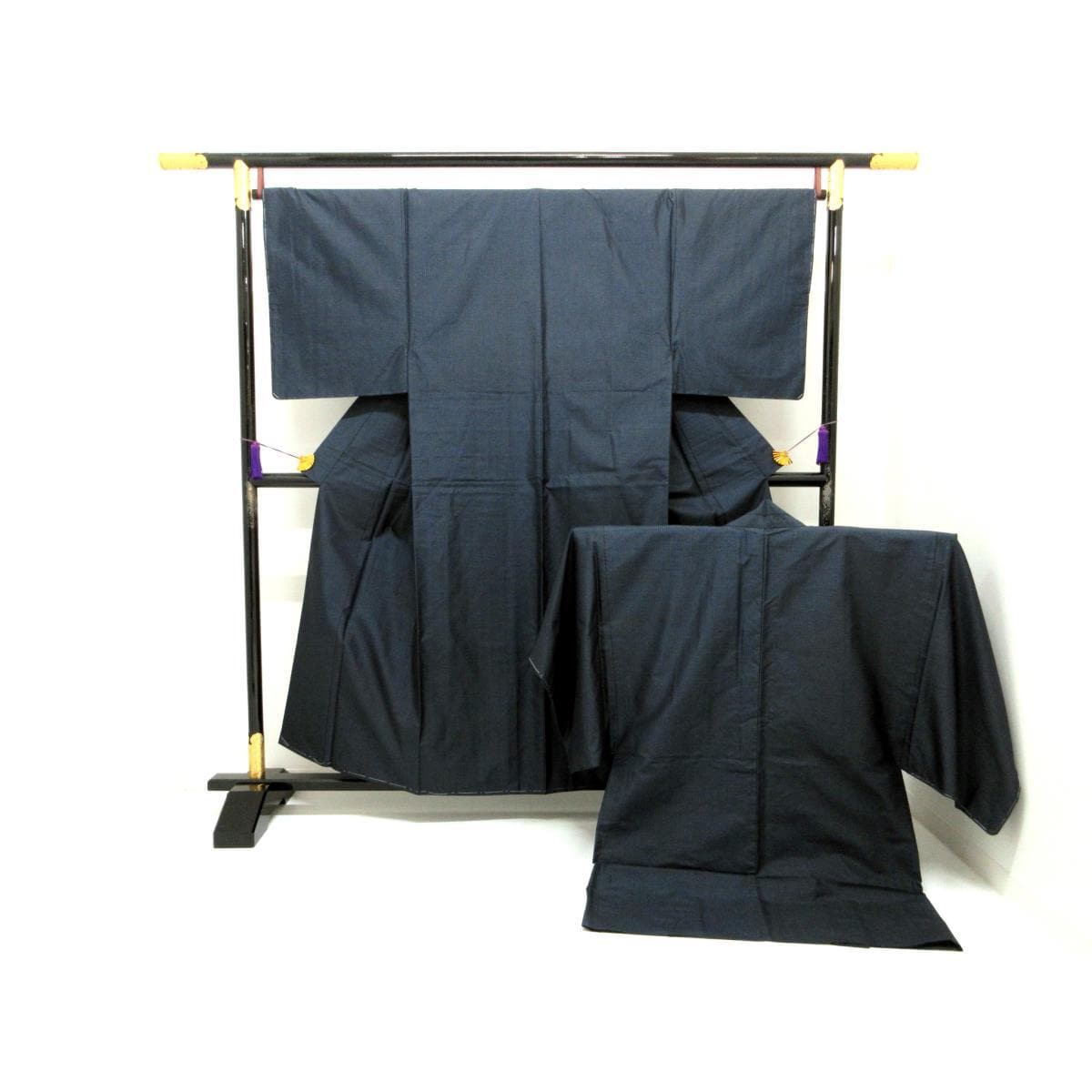 [未使用品] 男士紬和服及羽织套装 (2 件)