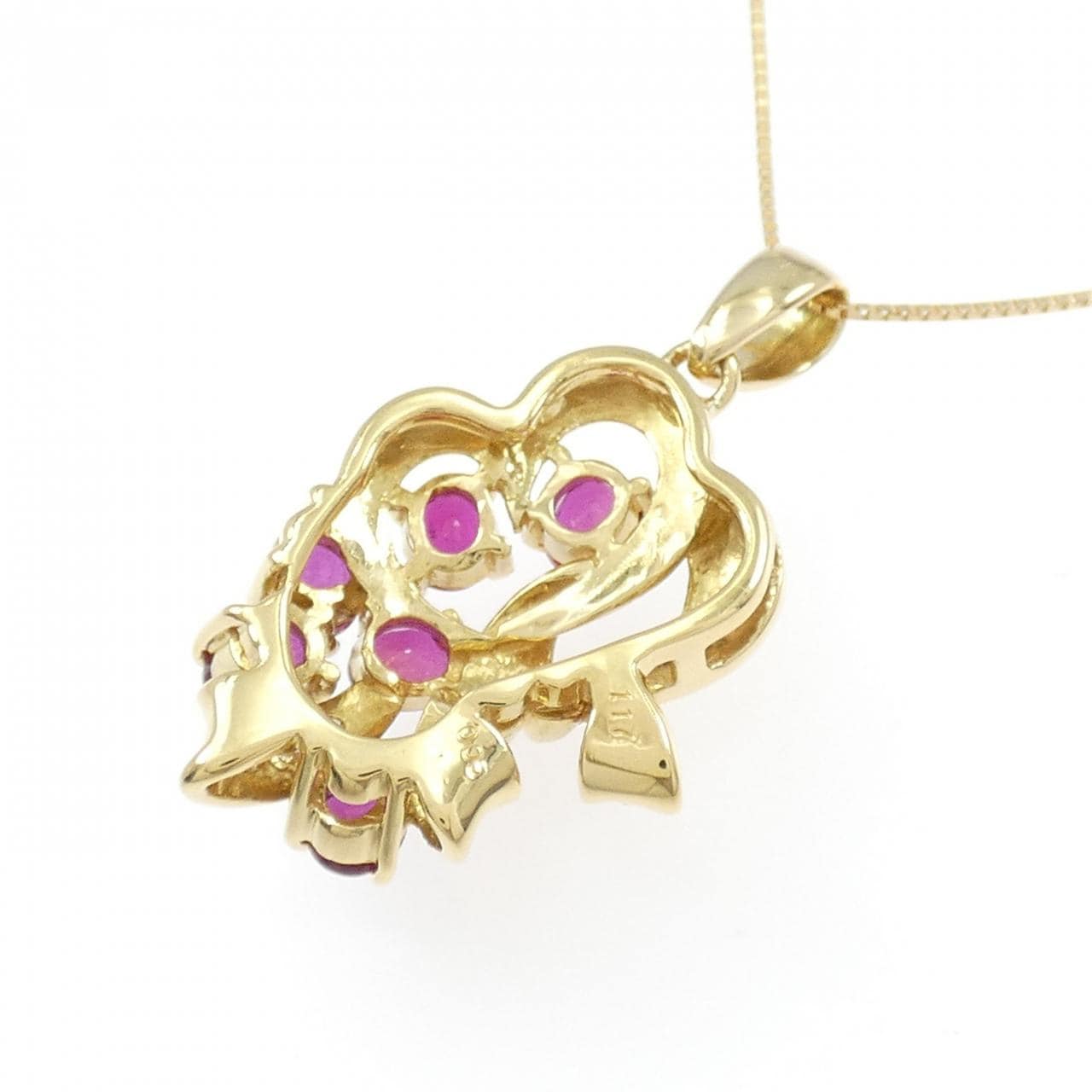 K18YG ルビー ネックレス 1.17CT