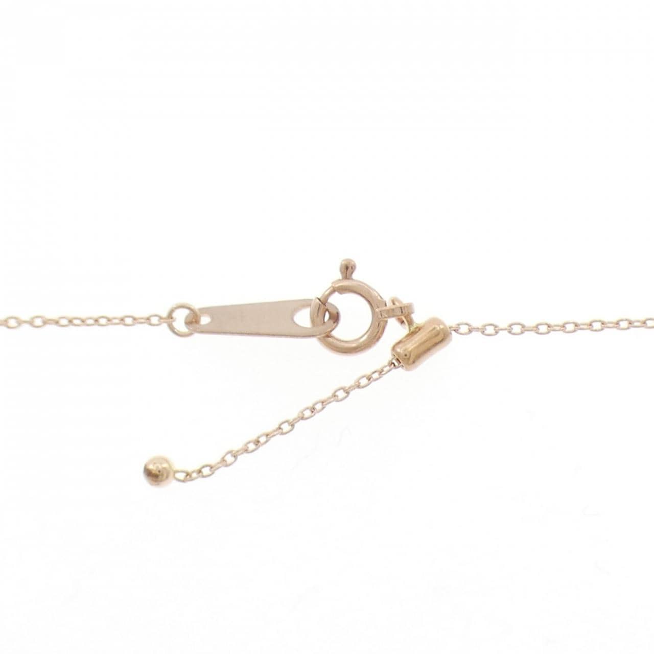 K10PG ハート ダイヤモンド ネックレス 0.06CT