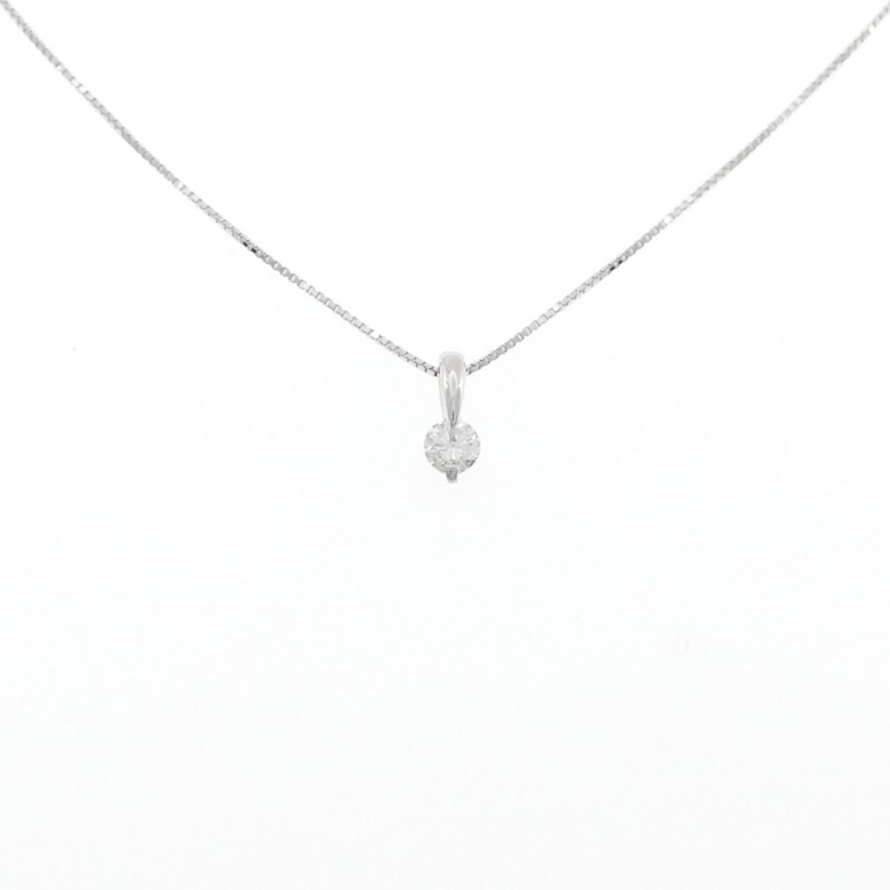 K10WG ダイヤモンド ネックレス 0.15CT