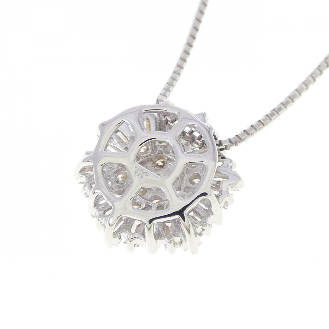 K18WG ダイヤモンド ネックレス 0.45CT