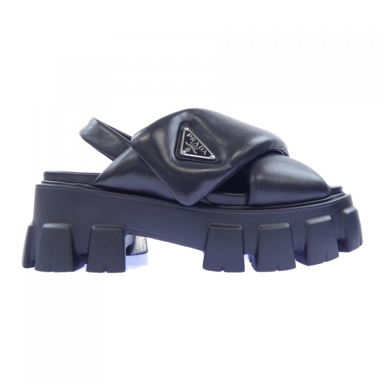 プラダ PRADA モノリス サンダル 1X123N トライアングルロゴ サンダル