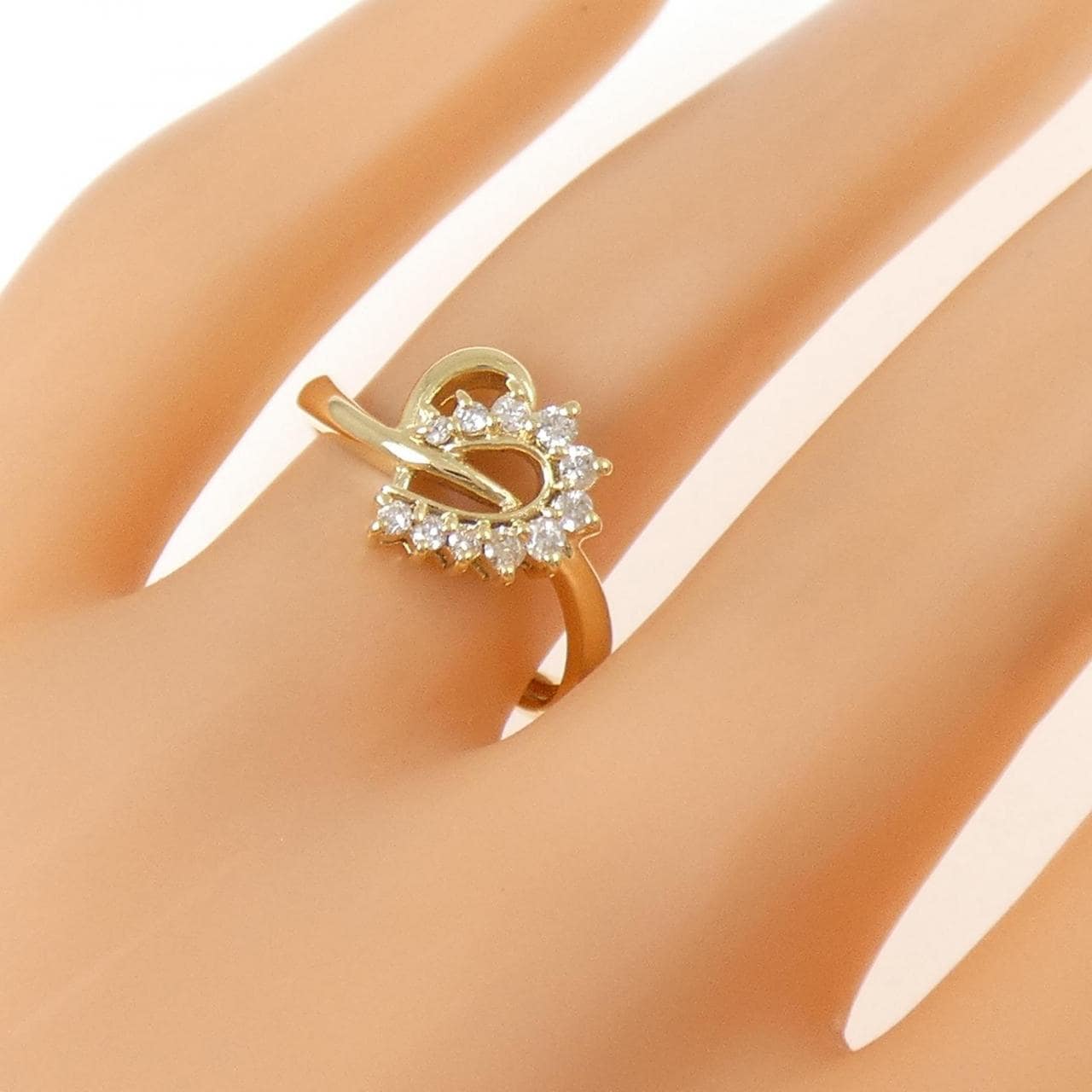 K18YG ダイヤモンド リング 0.20CT