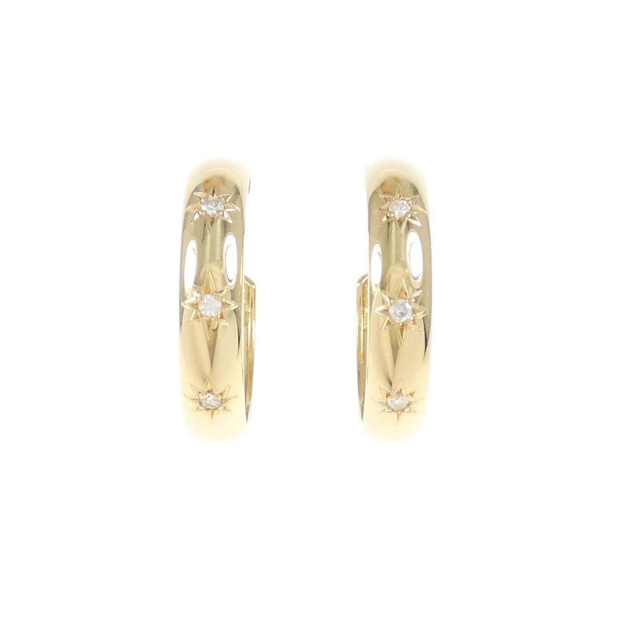 K18YG Diamond earrings