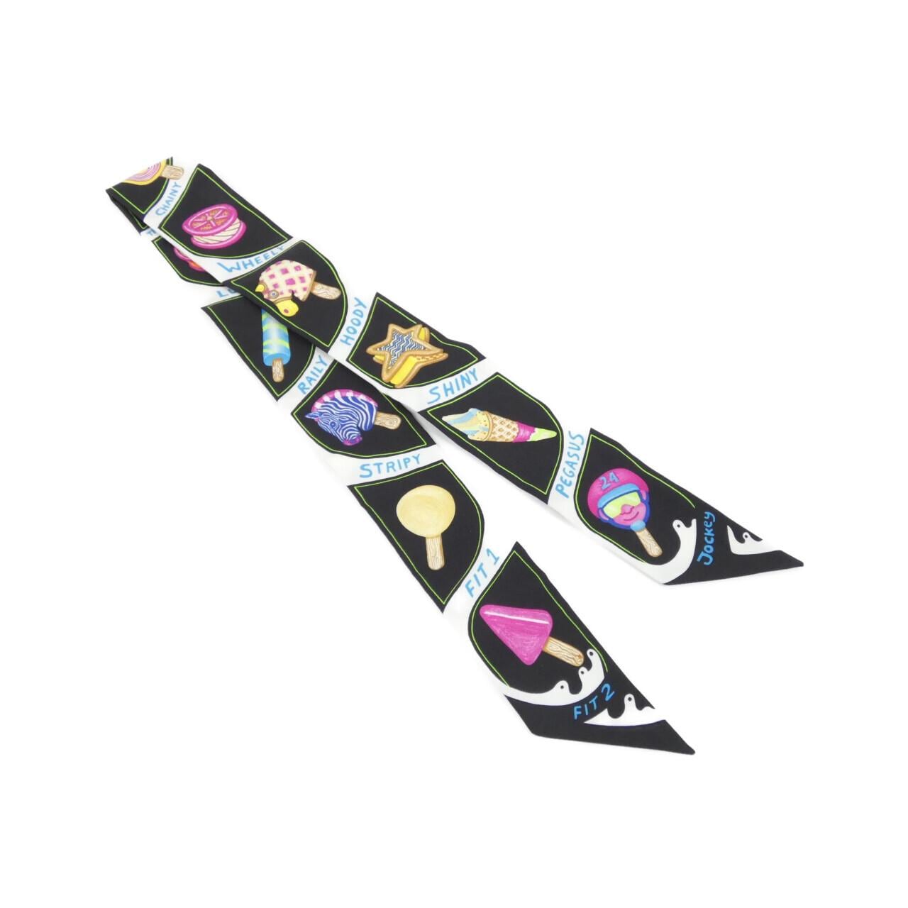 エルメス FUNNY ICE CREAM ツイリー 064109S スカーフ