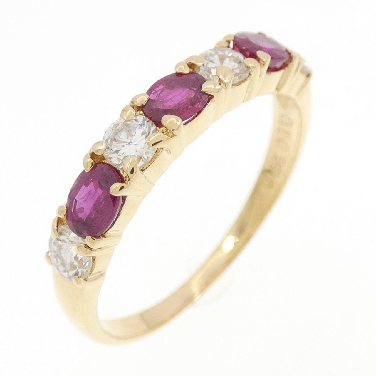 K18YG ルビー リング 0.56CT