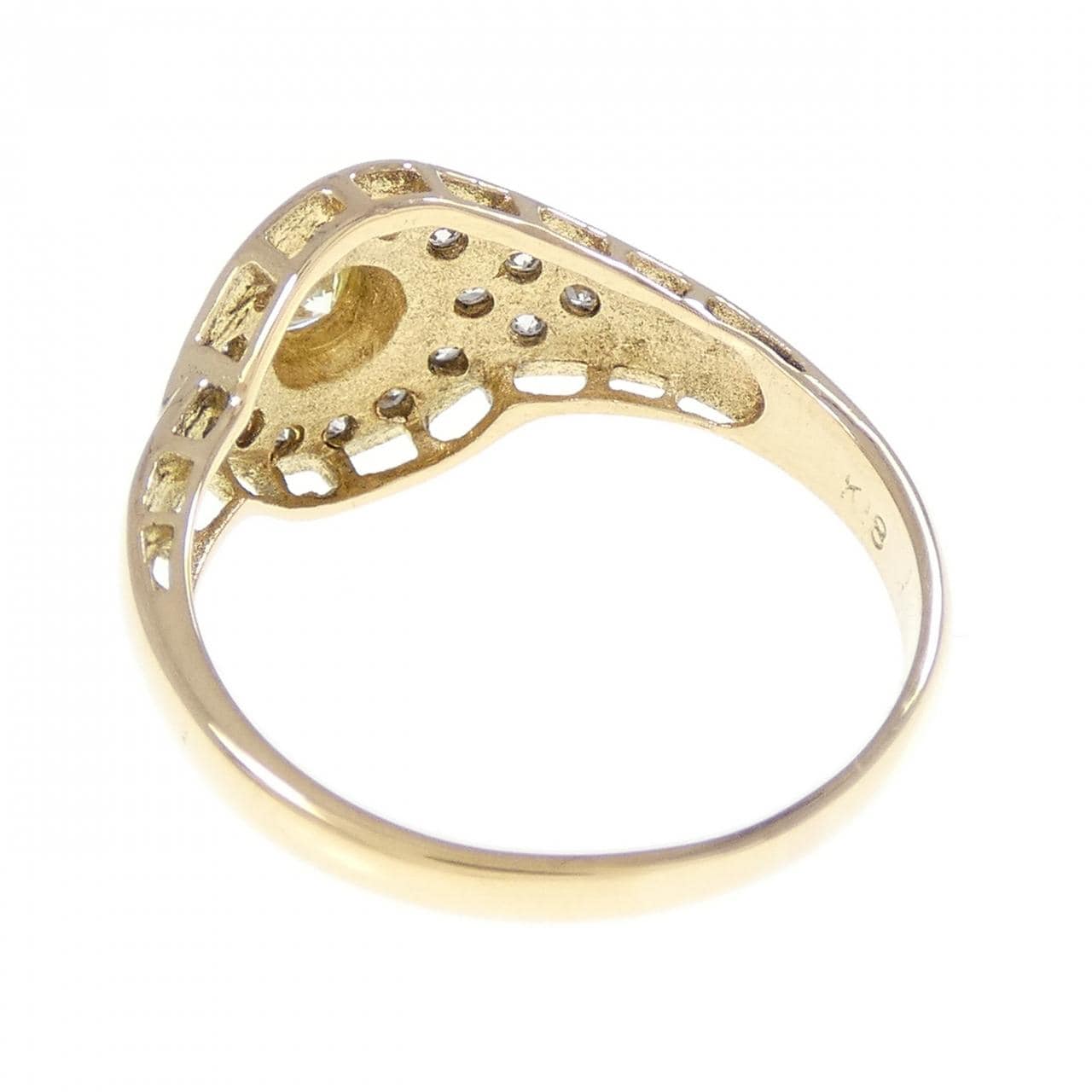 K18YG ダイヤモンド リング 0.125CT