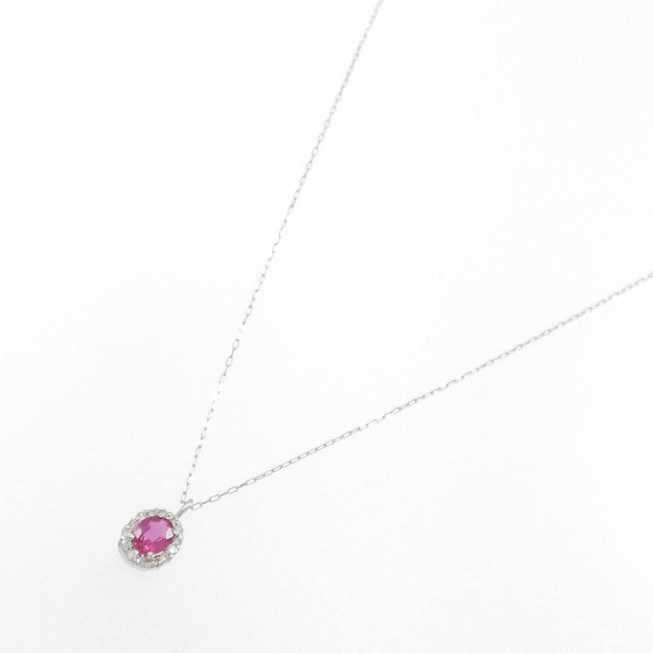 [BRAND NEW] PT Ruby Necklace 0.20CT