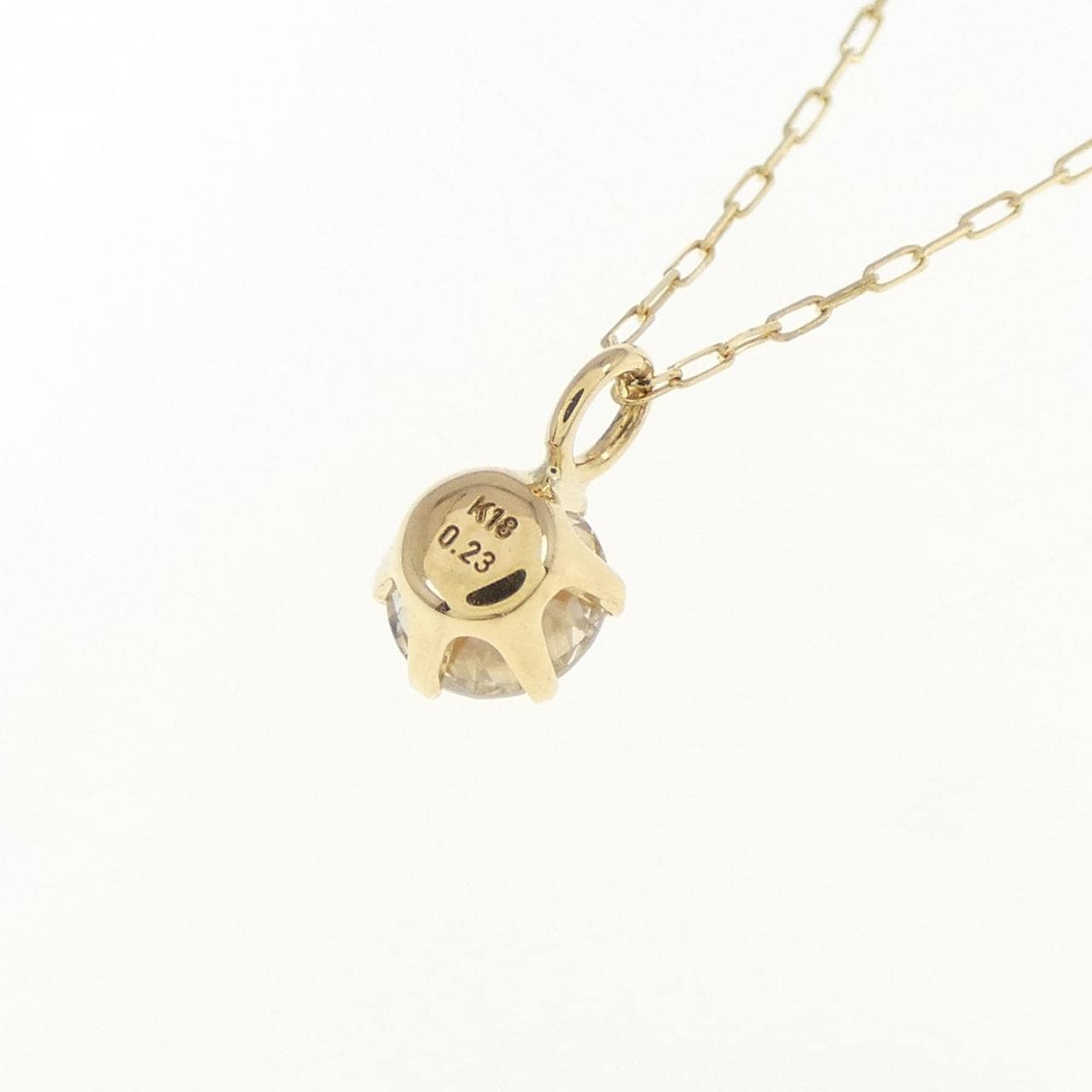 [BRAND NEW] K18YG Diamond Necklace 0.23CT