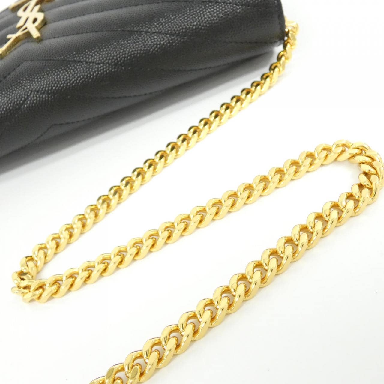 [BRAND NEW] SAINT LAURENT 377828 BOW01 Chain Wallet