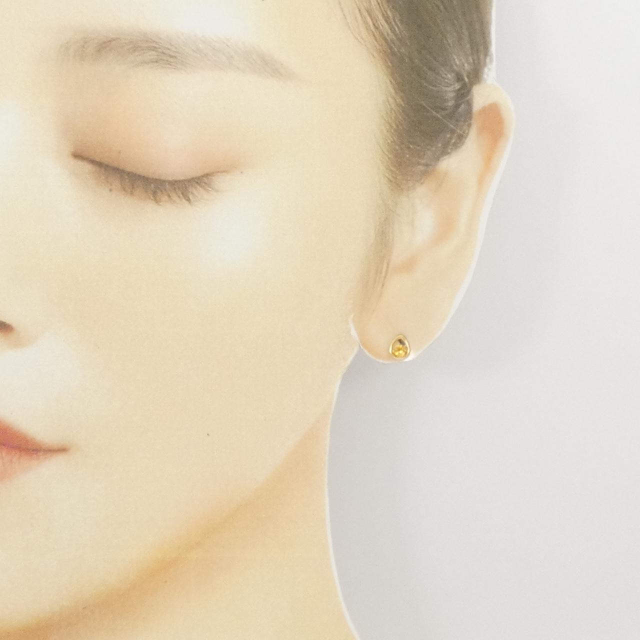 [BRAND NEW] K18YG citrine earrings