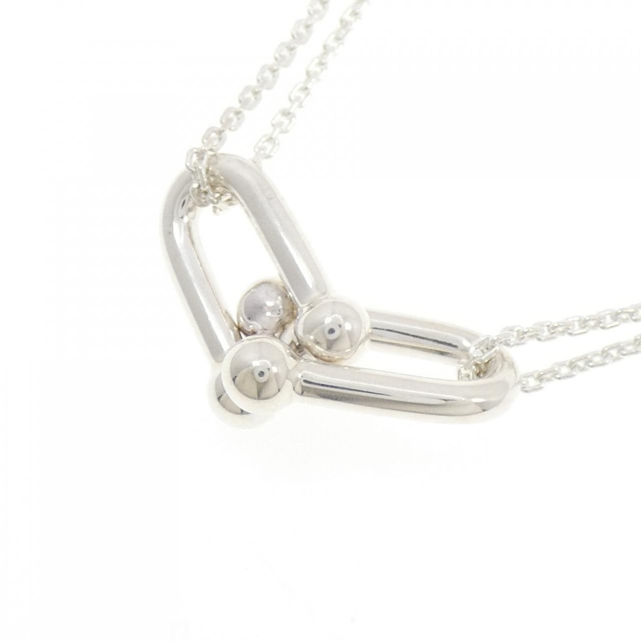 【新品】ティファニー ハードウェア ラージ ダブル リンク ネックレス