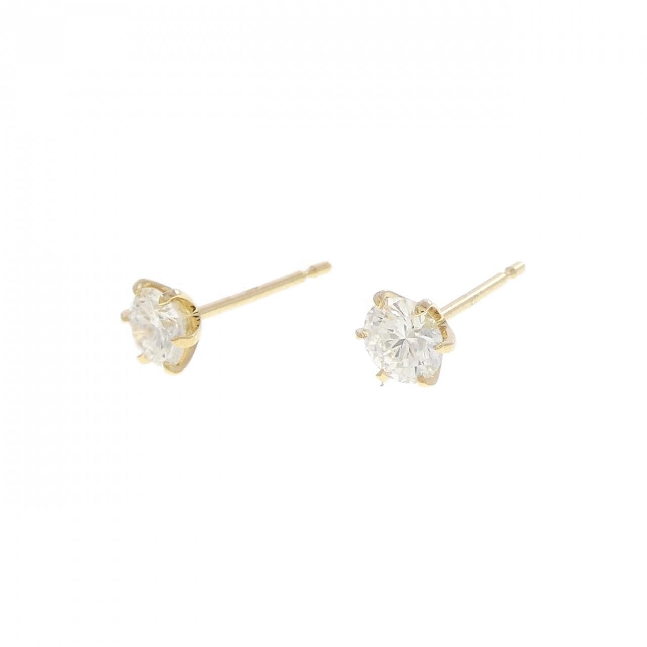 【リメイク】K18YG/ST ダイヤモンド ピアス 0.301CT 0.306CT G VS1 VG