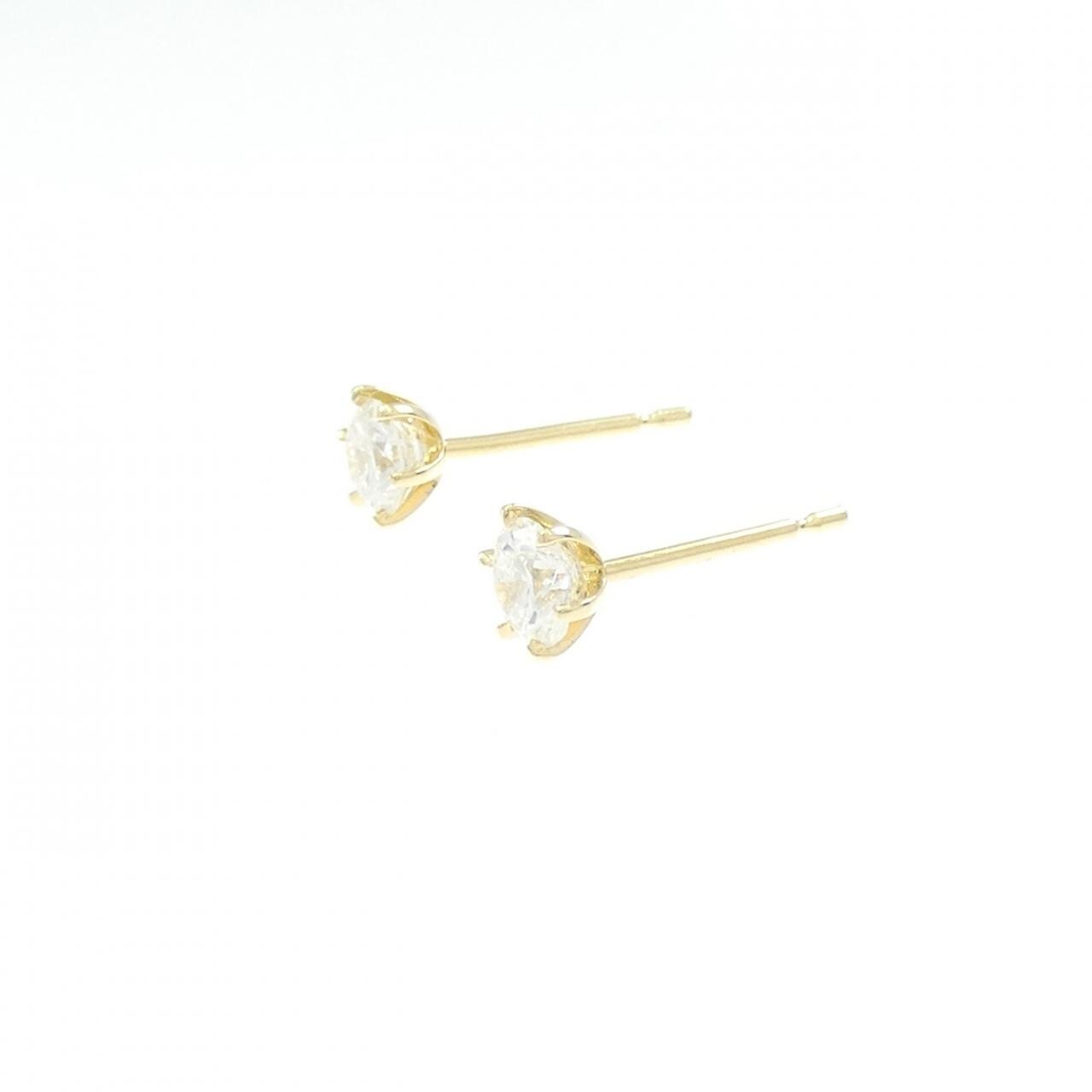 【リメイク】K18YG/ST ダイヤモンド ピアス 0.306CT 0.317CT F-G VS2 VG-Good