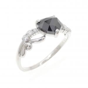 K18WG ハート ダイヤモンド リング 1.05CT