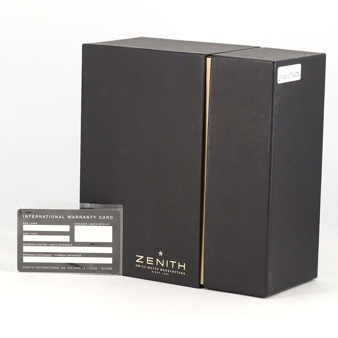 ゼニス クラスオープンエルプリメロ 03.0510.4021/02.C492 SS 自動巻