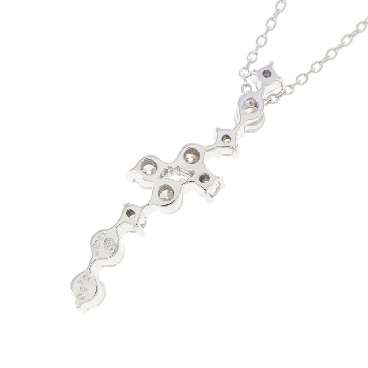 K18WG ダイヤモンド ネックレス 0.50CT