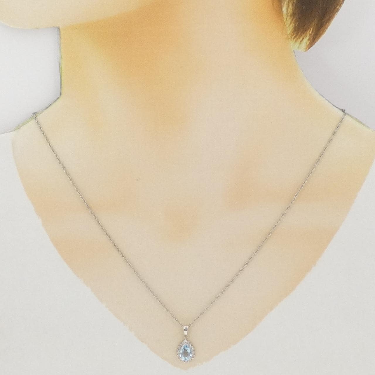 PT900/PT850 アクアマリン ネックレス 0.81CT