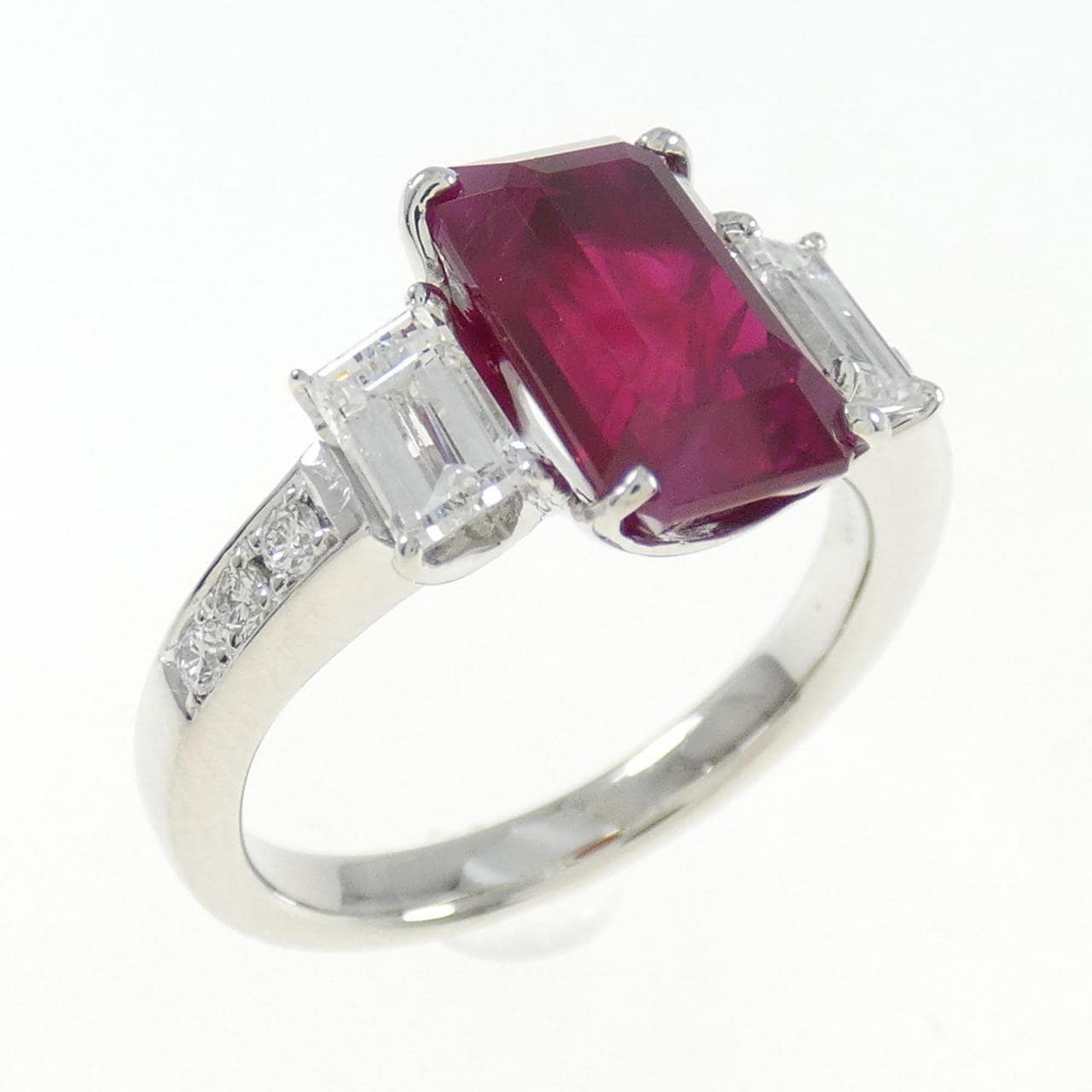 PT900 ルビー リング 3.60CT